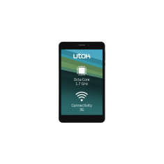 Tableta UTOK Hello 7K, 7 inch IPS MultiTouch, Mediatek MTK8392 1.7GHz Octa Core, 1GB RAM, 8GB flash, Wi-Fi, Bluetooth, 3G, GPS, Android 4.4, negru foto