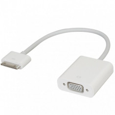 Adaptor Apple iPad Dock conector to VGA, compatibil cu iPhone 4/4S, iPod Touch (4th gen), iPad (1st, foto