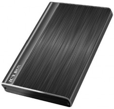 Carcasa externa HDD Icy Box 2,5&amp;quot; SATA pentru 1xUSB 3.0, negru + husa protectie foto