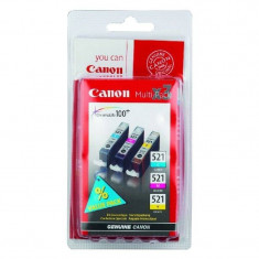 Cartus cerneala Canon CLI-521 Multipack (albastru, violet, galben) foto