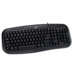 TASTATURA Genius KB-M200, US, USB, Black, 8 hotkeys, BB, spill resistant foto