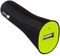 Incarcator telefon Kit USB In-Car Charger USBKCC1A, Tip Auto, Conectivitate microUSB 2.0, Putere 1000mAh (Negru) [Fara cablu] foto