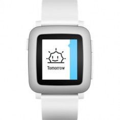 Ceas Smartwatch Pebble Time, Alb foto