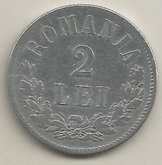 ROMANIA 2 LEI 1873 [1] AG , livrare in cartonas foto