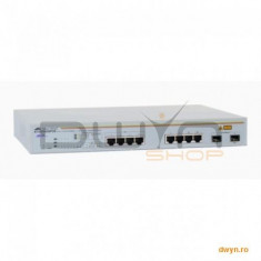 ALLIED TELESIS Switch WebSmart GS950 Series, 8 ports 10/100/1000T, 2 ports 10/100/100T//SFP, Web bas foto