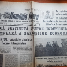 ziarul romania libera 11 octombrie 1984-art. si foto intreprinderea din beclean