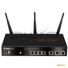 D-Link, Unified Service Router Wireless N, 8x 10/100/1000 Mbps LAN, 1x 10/100/1000 Mbps WAN, 45Mbps foto