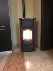 Centrala Termica Peleti - 18 KW - Tip Semineu Laminox (made in Italy) foto