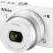 Aparat foto Nikon 1 J4 (obiectiv 10-30mm), alb