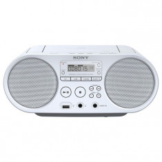 Radio-CD portabil Sony ZS-PS50 CD Boombox, alb foto