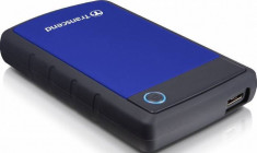 HDD Extern Transcend StoreJet 25H3 1TB USB 3.0 Albastru foto