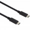 Cablu date incarcare USB-C 3.1 (tata) - USB-C 3.1 (tata), Negru