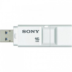 USB Flash Drive Sony 16GB, Microvault, USB 3.0, Viteza de citire 120 MB/s, alb foto