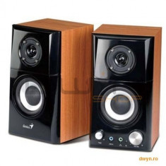 Boxe 2.0 Genius &amp;#039;SP-HF500A&amp;#039;, RMS: 14W (7Wx2), black&amp;amp;cherry wood, jack casti, line in &amp;#039;31730905100&amp;#039; foto