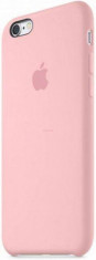 iPhone 6s Plus - Husa silicon &amp;quot;Apple Silicone Case&amp;quot;, Roz- protectie microfibra interior- acces facil la toate butoanele foto