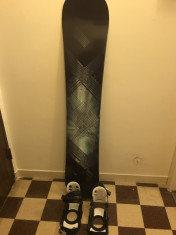 Placa snowboard, legaturi si husa foto