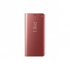Husa Clear View Samsung EF-ZG955 pentru Galaxy S8 Plus G955, Roz foto