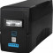 Lestar UPS SIN-830Es 800VA/480W Sinus LCD GF 2xSCH USB RJ 11 BLACK