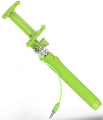 KitVision Selfie stick KitVision KVPKSSWGN, conectare prin Jack 3.5mm, declansator pe maner (Verde) (KVPKSSWGN) foto