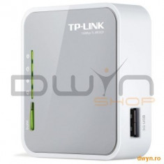 Router Wireless 3G 150Mbps, portabil, compatibil UMTS/HSPA/EVDO 3G USB modem, 2.4GHz, 802.11n/g/b, 1 foto