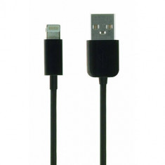 Cablu date incarcare - Apple Lightning, MFI, Negru foto