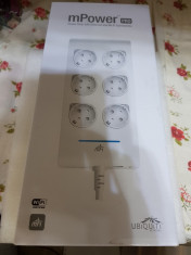 Priza/prelungitor Wifi and Ethernet Ubiquiti mPower Pro 6x Schuko - poze reale foto