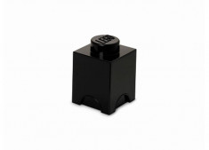 Cutie depozitare LEGO 1x1 negru foto
