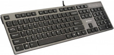 Tastatura A4Tech KV-300H gri USB, SUA foto