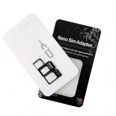 NOU! Adaptor cartela Micro SIM+Nano SIM pentru samsung iphone HTC etc foto