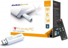 AVerMedia TV Tuner digital, AVerTV Volar HD Pro A835, DVB-T, HDTV, USB 2.0 foto