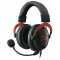 Casti cu microfon Kingston gaming, HyperX Cloud II Gaming Red, Full size, 15-25000Hz, 60 ohm, cablu