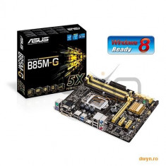 ASUS Socket LGA1150, B85M-G, Intel B85, 4*DDR3 1600/1333/1066 up to 32GB, VGA/DVI/HDMI, 1*Pcie3.0/2* foto