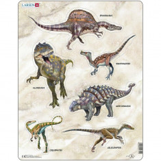 Puzzle Dinozauri, 30 Piese Larsen LRX12 foto