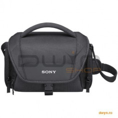 SONY Geanta de transport pentru camera video compacta, material textil, neagru foto