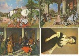 AMS# - LOT DE 4 ILUSTRATE NECIRCULATE CU TEMA PICTURA THEODOR AMAN