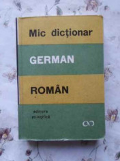 Mic Dictionar German-roman - E. Sireteanu, I. Tomeanu ,406573 foto