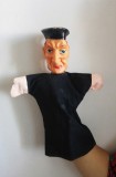 Marioneta popa, preot, calugar, papusa de mana, teatru de papusi, vintage