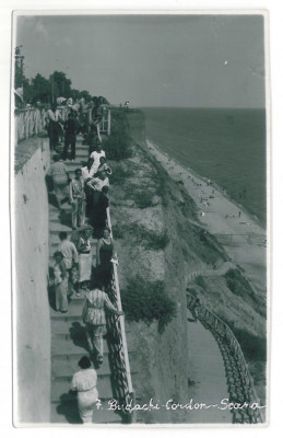 4119 - BUDACHI, Dobrogea, Plaja - old postcard, real PHOTO - unused foto