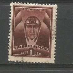 No(9) timbre-Romania -TIMBRUL AVIATIEI-stampilat