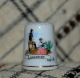 Cumpara ieftin Degetar din portelan, de colectie - tematica : Lanzarote, Spania, Decorative