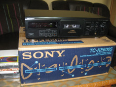STEREO CASSETTE DECK SONY TC-KE600S, 3 capete, 3 motoare, Dolby B, C, S foto