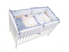 Lenjerie Mykids Teddy Friends Gri 4+1 Piese M2 140X70 foto