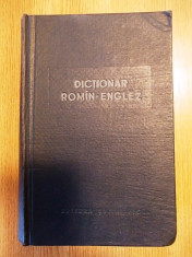 DICTIONAR ROMAN-ENGLEZ- LEON LEVITCHI-1960, 1170 PAGINI- cartonata foto