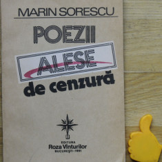 Poezii alese de cenzura Marin Sorescu