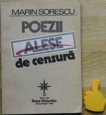 Poezii alese de cenzura Marin Sorescu foto