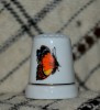 Degetar din portelan, de colectie - tematica : fluturi, Decorative