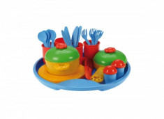 Set Tacamuri Si Oale Plastic Lena Jucarii Plastic 27 Piese Belle Cuisine foto