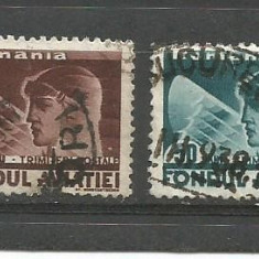 No(9)timbre-Romania -FONDUL AVIATIEI-stampilat