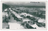 4072 - CARMEN SYLVA, Dobrogea, Plaja - old PC, real PHOTO, CENSOR - used - 1944, Circulata, Fotografie