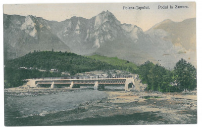 4123 - POIANA TAPULUI, Brasov, bridge - old postcard - used - 1910 foto